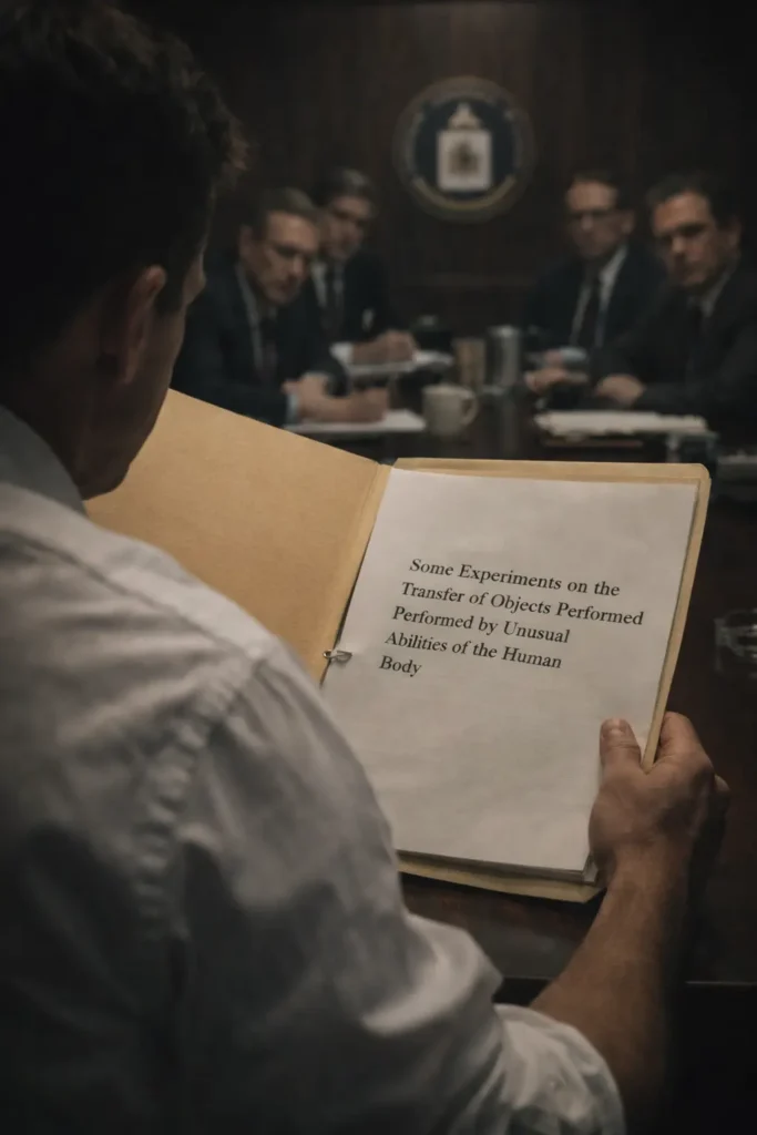 Some Experiments on the Transfer of Objects Performed by Unusual Abilities of the Human Body