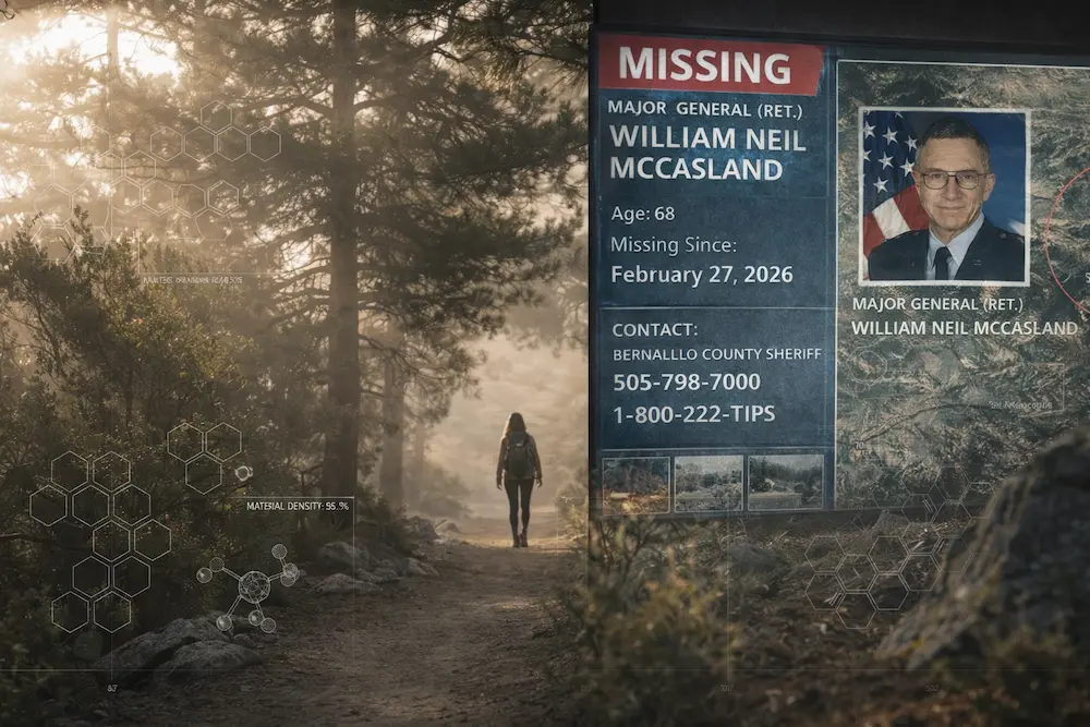 Desaparición del General William Nel McCasland y Monica Jacinto Reza