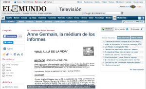 Anne Germein, la médium de los informes - El Mundo